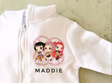 Load image into Gallery viewer, Girls Customized Kpop Demon Hunters and Saja Boys Zip Up Hoodie