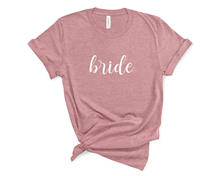 Load image into Gallery viewer, Bride Cursive T Shirt