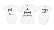 Load image into Gallery viewer, Burger, Hotdog and Fries Cousin Crew Matching Set
