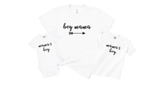 Load image into Gallery viewer, Boy Mama T Shirt, Mama's Boy T Shirt and Mama's Boy Organic Onesie