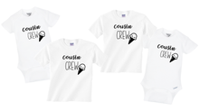 Load image into Gallery viewer, Cousin Crew T Shirt and Organic Baby Onesie