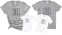 Load image into Gallery viewer, Geometric Mama, Papa, Mini, Baby Matching Set
