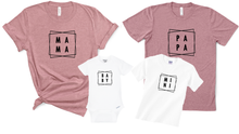 Load image into Gallery viewer, Geometric Mama, Papa, Mini, Baby Matching Set