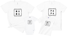 Load image into Gallery viewer, Geometric Mama, Papa, Mini, Baby Matching Set