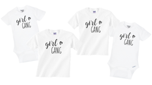 Load image into Gallery viewer, Girl Gang T Shirts and Organic Baby Onesies