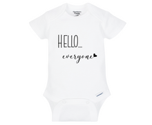 Load image into Gallery viewer, Hello Everyone Baby Onesie