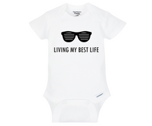 Load image into Gallery viewer, Living my Best Life Baby Onesie