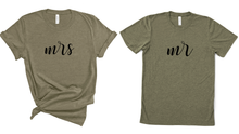 Load image into Gallery viewer, Mrs & Mr Matching T Shirt