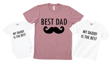 Load image into Gallery viewer, Best Dad Mustache Matching Set