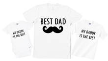 Load image into Gallery viewer, Best Dad Mustache Matching Set