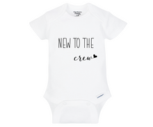 Load image into Gallery viewer, New to the Crew Baby Onsie
