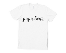 Load image into Gallery viewer, Papa Bear Script T Shirt