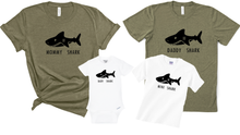 Load image into Gallery viewer, Mommy Daddy Mini Baby Shark Matching Set
