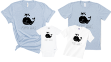 Load image into Gallery viewer, Mommy Daddy Mini Baby Whale Matching Set