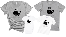 Load image into Gallery viewer, Mommy Daddy Mini Baby Whale Matching Set