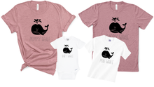 Load image into Gallery viewer, Mommy Daddy Mini Baby Whale Matching Set