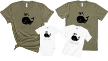 Load image into Gallery viewer, Mommy Daddy Mini Baby Whale Matching Set