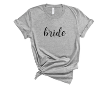 Load image into Gallery viewer, Bride Cursive T Shirt
