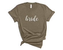 Load image into Gallery viewer, Bride Cursive T Shirt
