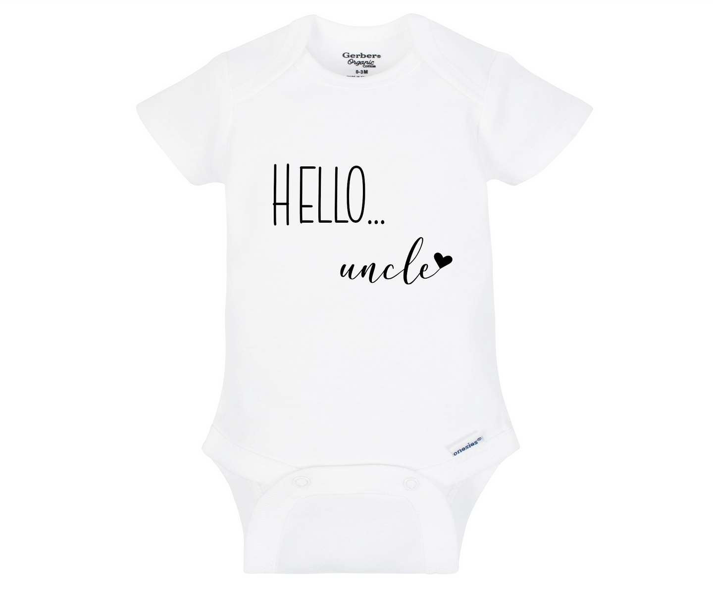 Hello Uncle Baby Onesie