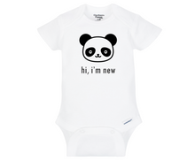 Load image into Gallery viewer, Hi I&#39;m New Here Baby Onesie
