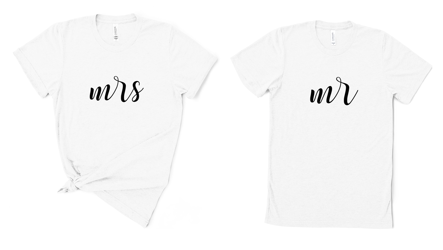 Mrs & Mr Matching T Shirt